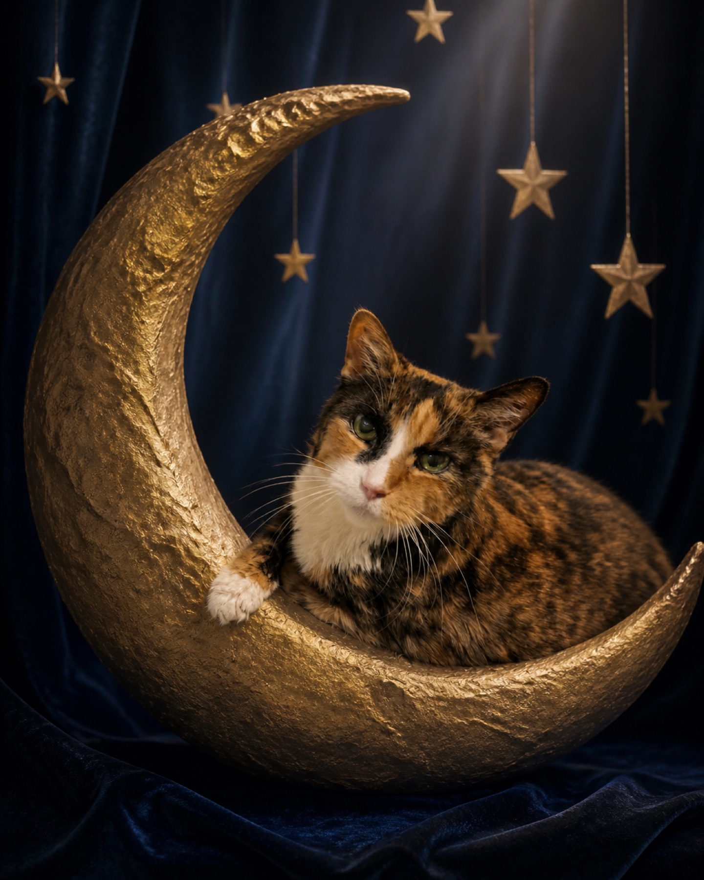 Paper Moon Dream personalized pet portrait example
