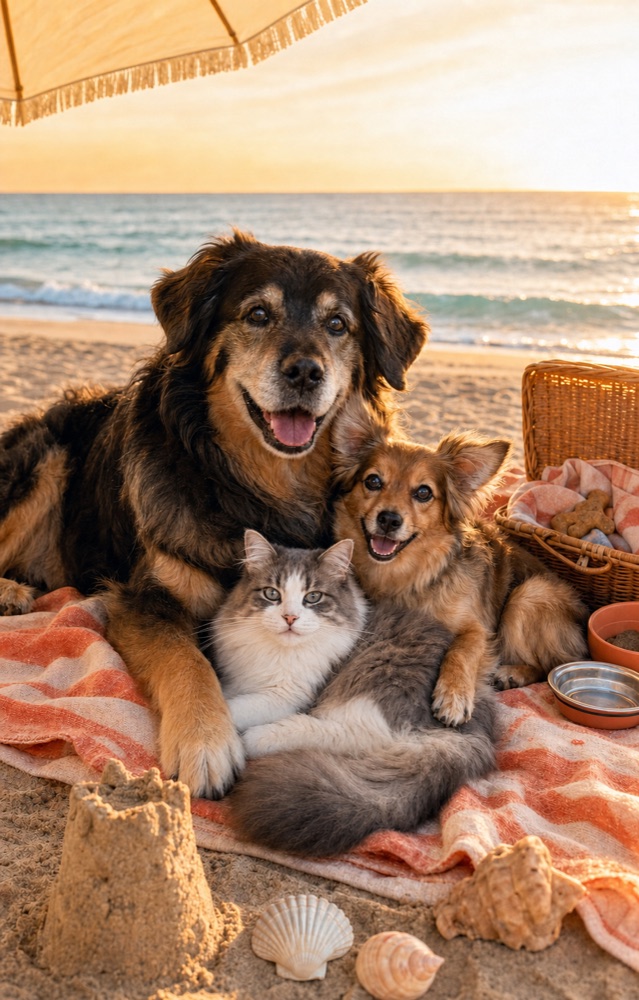 The Best Day personalized pet portrait example